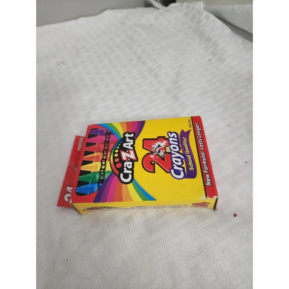Cra-Z-Art 24 Count Crayons School Quality Non-Toxic Brighter Colors 10201